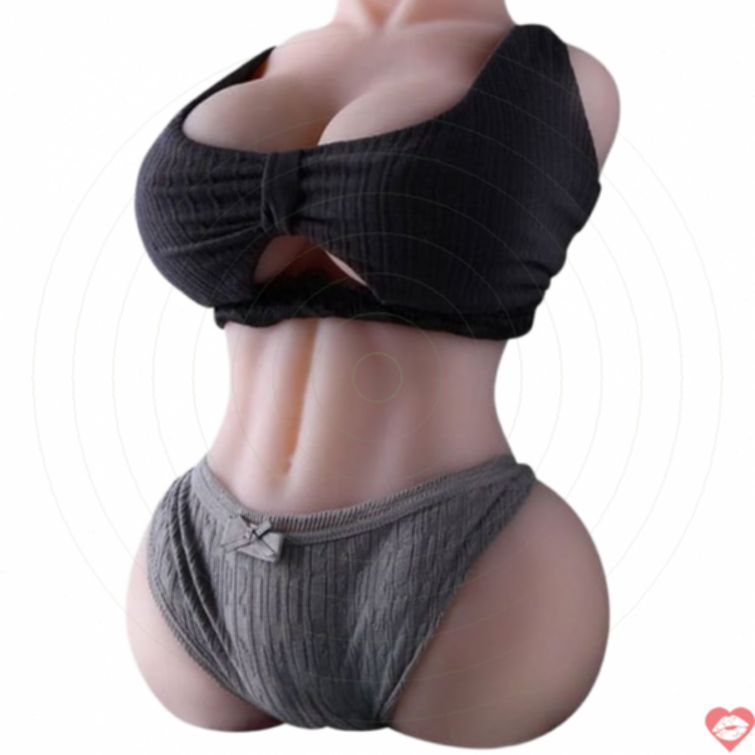 Búp bê bán thân Leten rung cảm biến rên chân thực 