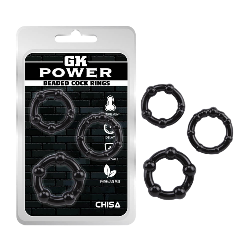  Nơi bán Vòng đeo kéo dài thời gian Chisa Beaded Cock Rings - Black  có tốt không? 