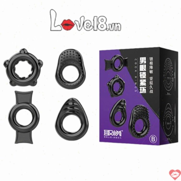 Bộ 4 vòng silicon chống xuất tinh sớm hiệu quả 