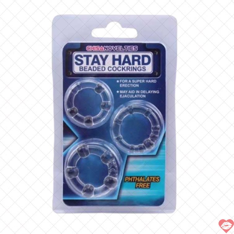 Bộ 3 vòng đeo Stay Hard silicon kéo dài thời gian 