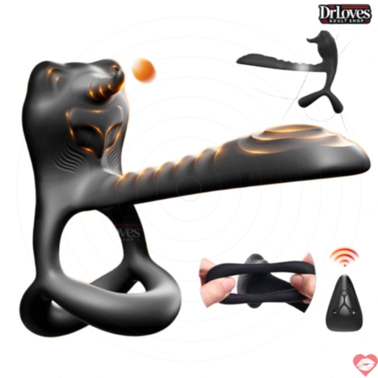 Vòng rung dương vật 12 chế độ kéo dài cực phê 