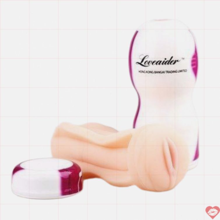 Âm đạo giả dạng cốc LoveAider gân nổi cực sướng 