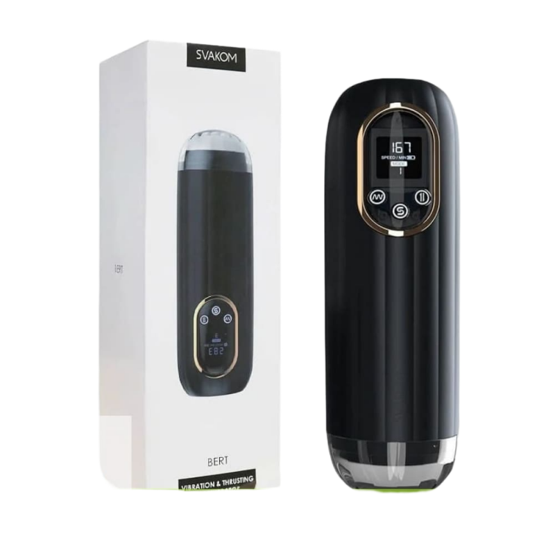  Bỏ sỉ Svakom Bert máy tự sướng cho nam có rung thụt màn hình LCD  giá sỉ 