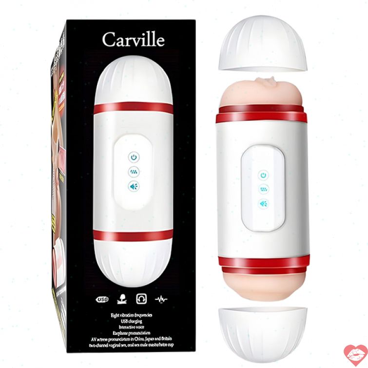 Cốc thủ dâm 2 đầu rung rên Carville kích thích mạnh mẽ 