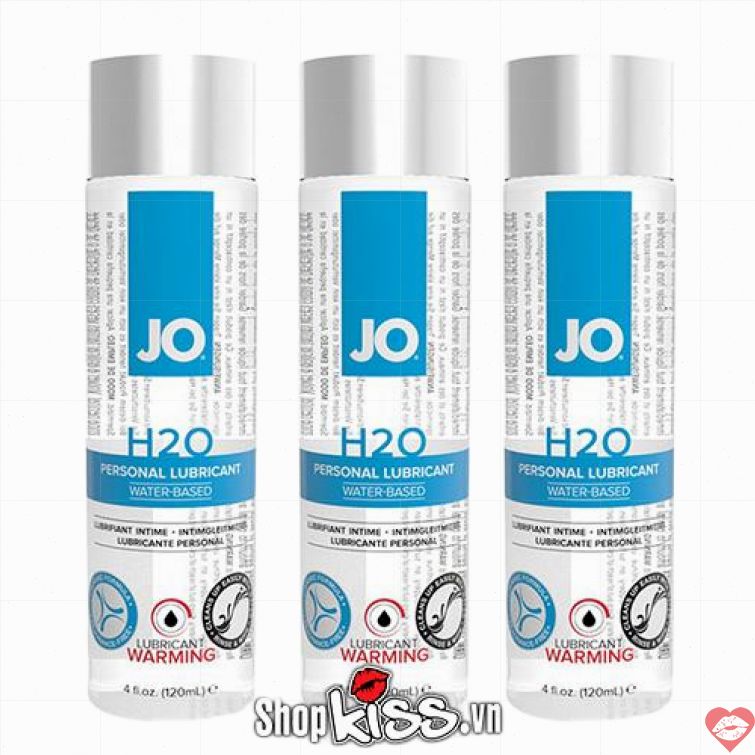 Gel bôi trơn Jo H2O Warming nóng 120ml 
