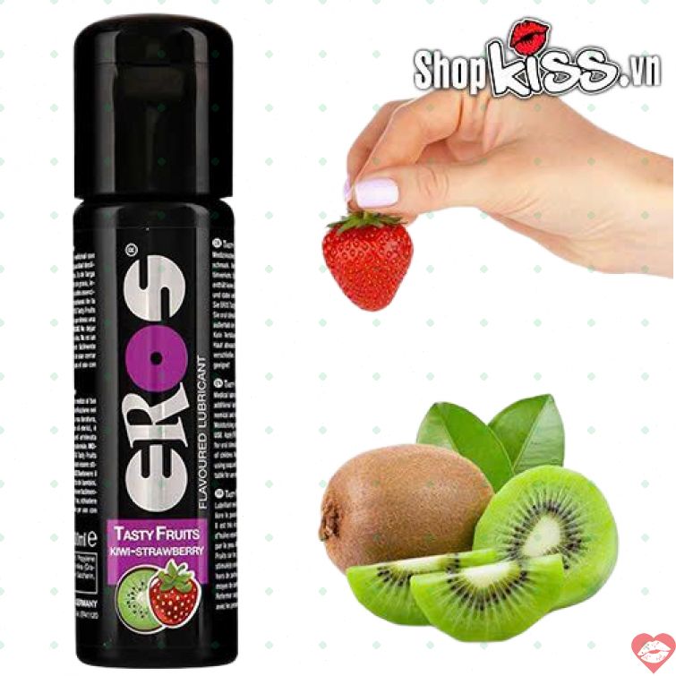 Gel bôi trơn Eros Kiwi Strawberry nếm được siêu mượt 