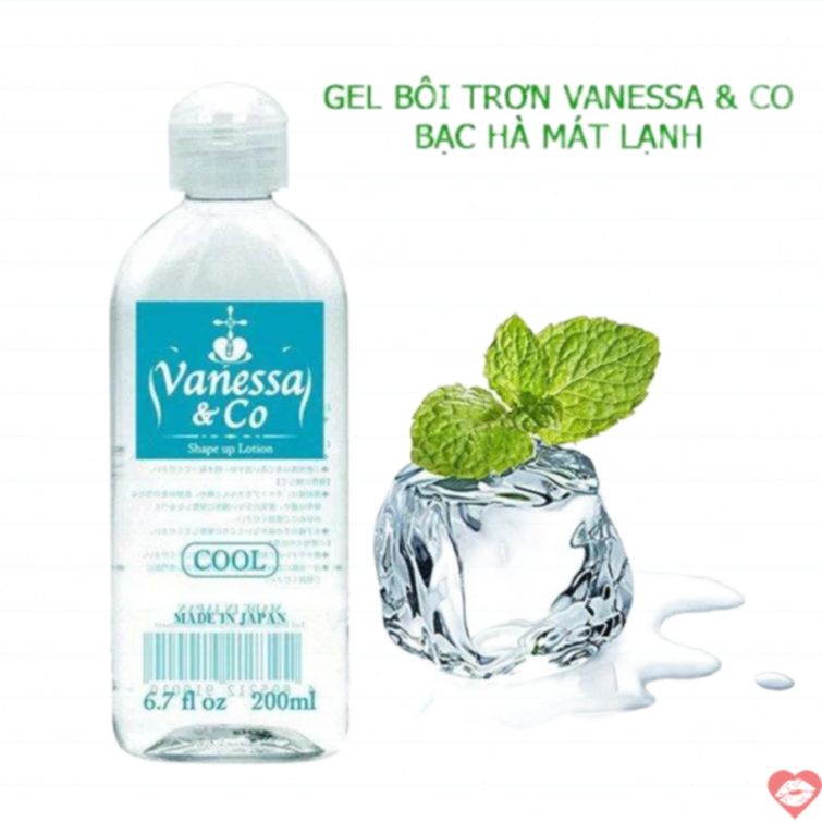Gel bôi trơn bạc hà mát lạnh Vanessa Nhật cực trơn 
