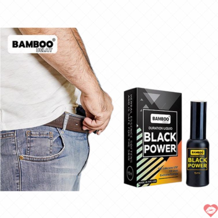 Xịt kéo dài Bamboo Black Power Mỹ mạnh mẽ nam tính 