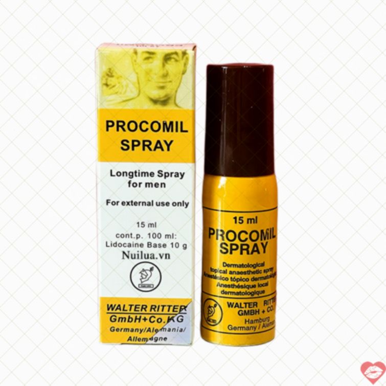 Chai xit Procomil 15ml keo dai quan he duc 