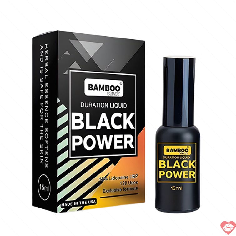 xịt chống xuất tinh bamboo black power kéo dài 