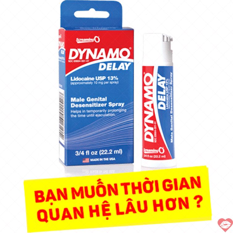 Chai xịt Dynamo delay kéo dài thời gian quan hệ 