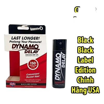  Địa chỉ bán Chai xịt Dynamo delay Black Black Label Edition Chính Hãng USA  giá sỉ 