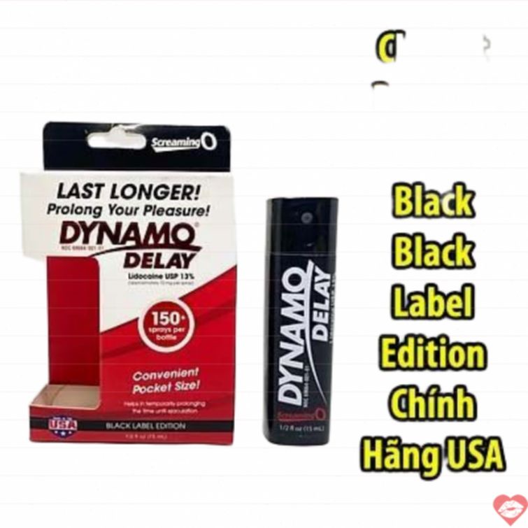 Xịt Dynamo Black Label kéo dài thời gian USA 