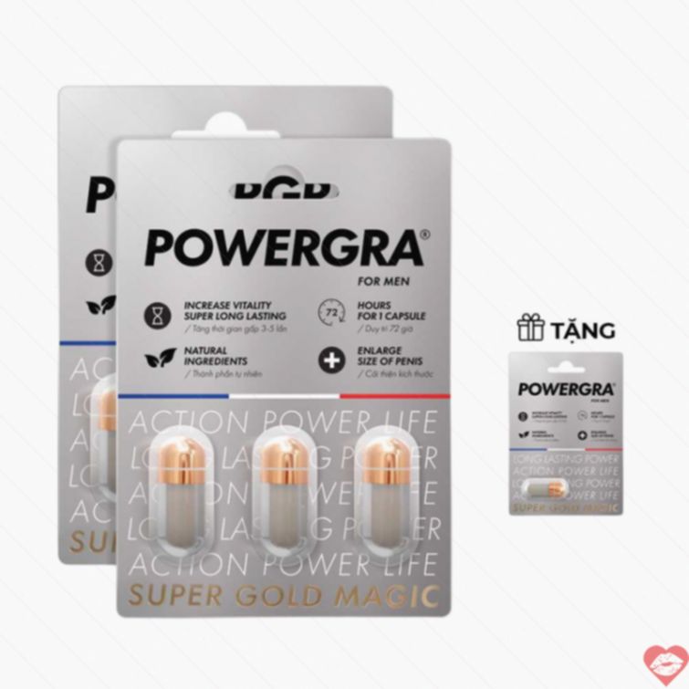 Viên uống Powergra tăng cường sinh lý nam mạnh 