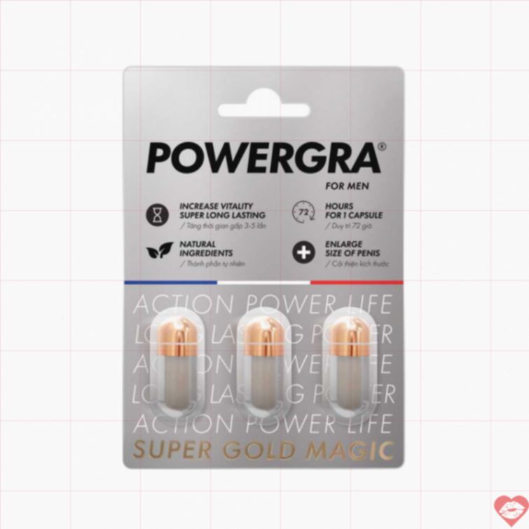 Viên uống Powergra tăng cường sinh lý kéo dài sung mãn 