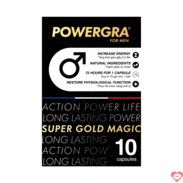 Viên uống Powergra kéo dài tăng cương cứng mạnh 