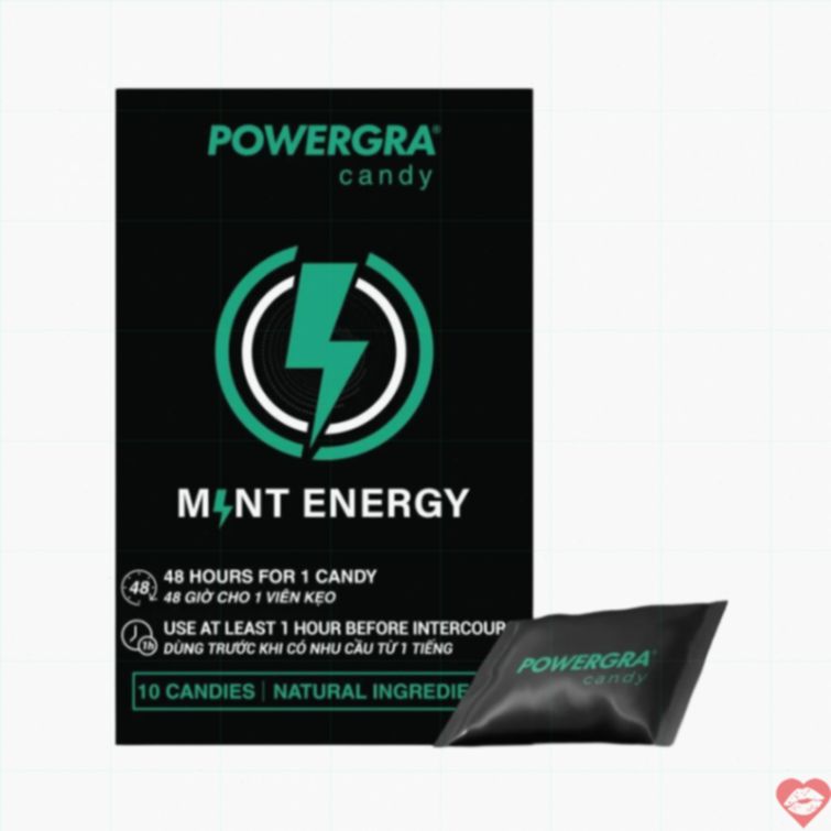 Kẹo Powergra Mint tăng sinh lý nam mạnh mẽ 