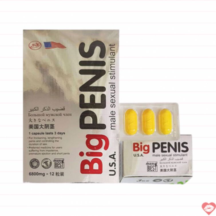 Thuốc Big Pennis hỗ trợ cương kéo dài hiệu quả 