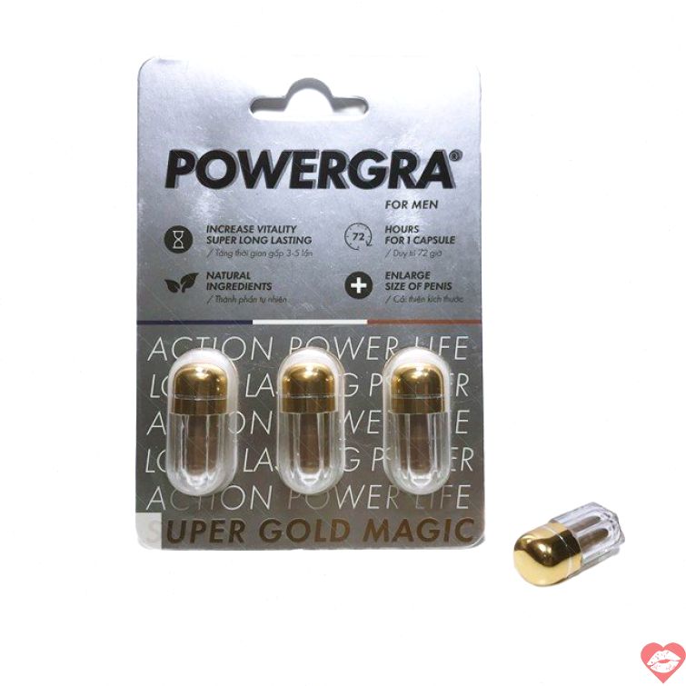 Viên uống Powergra tăng sinh lý nam cải thiện bền bỉ 