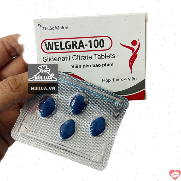 Thuốc cường dương Welgra 100mg tăng sinh lý mạnh 