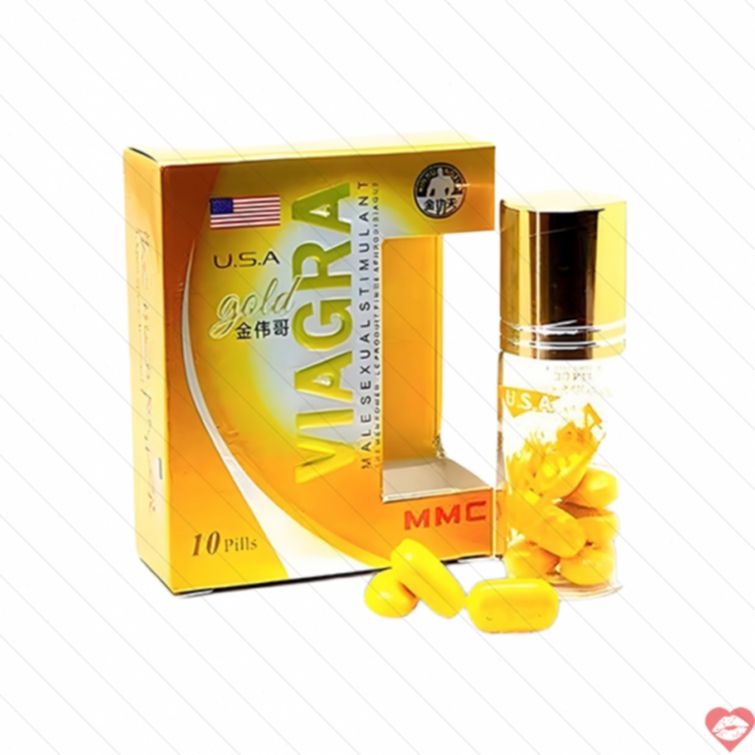 Viagra Gold hỗ trợ cương dương hộp 10 viên 