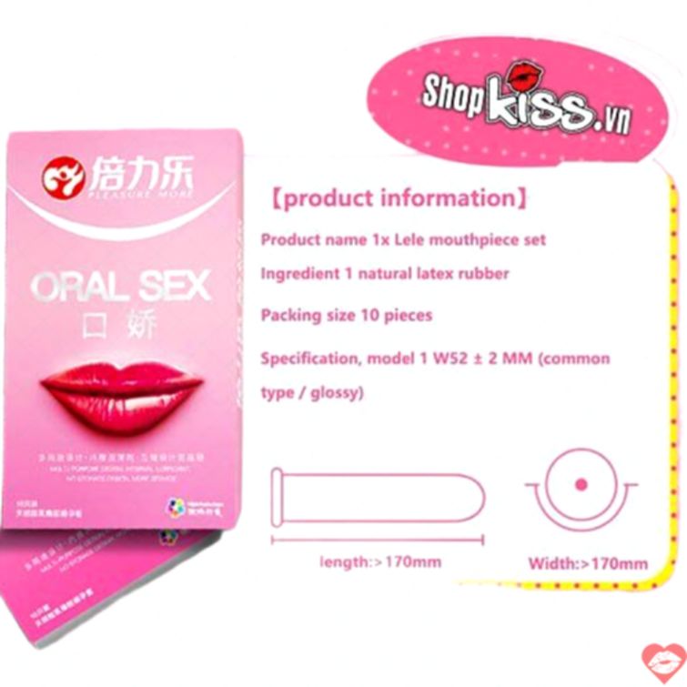 Bao cao su oral sex an toàn tiện lợi 
