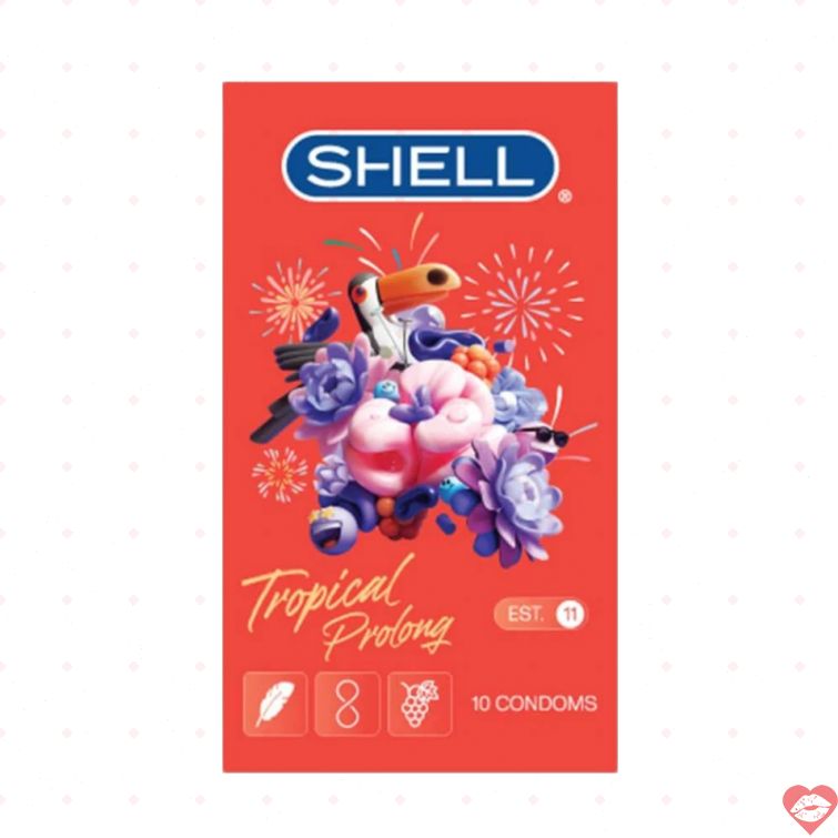 Bao cao su Shell Tropical kéo dài hương trái cây 