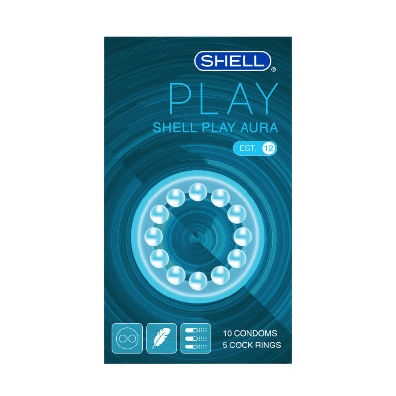  Đánh giá Bao cao su Shell Play Aura 6 tính năng - Hộp 10 cái + 5 vòng đeo kéo dài thời  loại tốt 