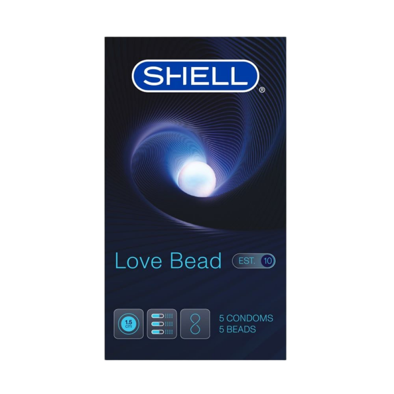  So sánh Bao cao su Shell Love Bead - Gân nổi kéo dài thời gian bi tăng 1.5cm - Hộp 5 cái  nhập khẩu 