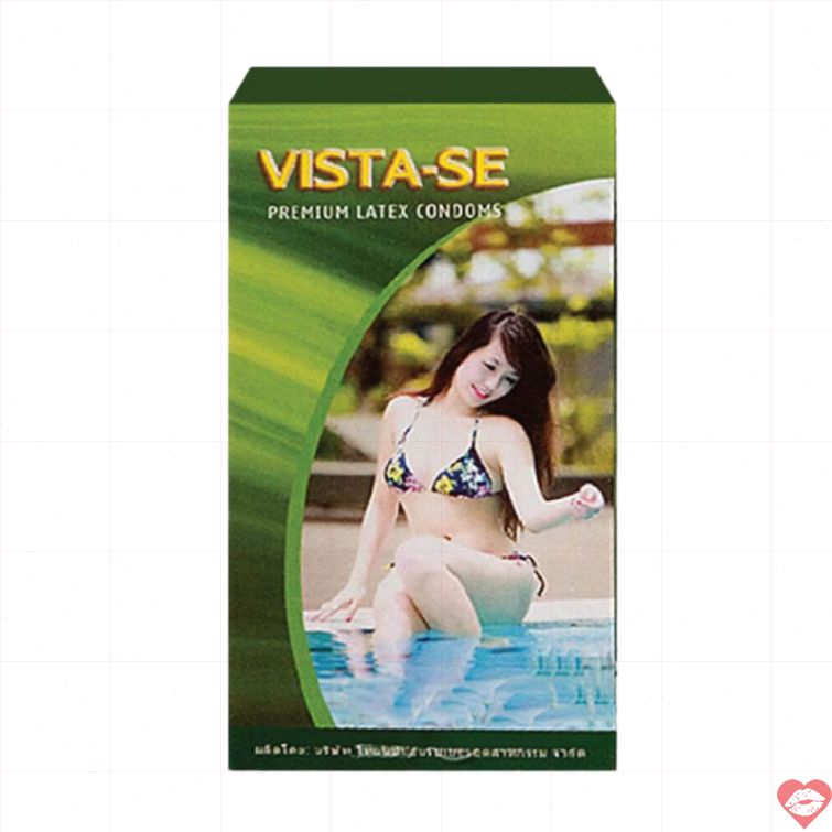 Bao cao su Vista mỏng trơn hộp 10 tăng cảm giác 