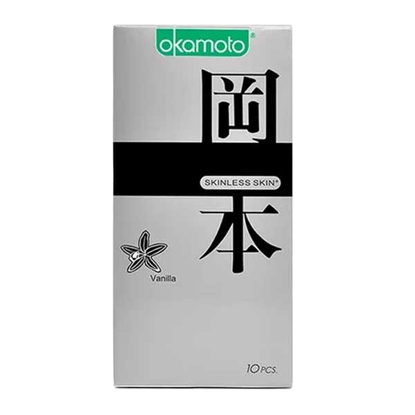  Mua Bao cao su Okamoto Skinless Skin Vanilla – mềm mại thơm mát  loại tốt 