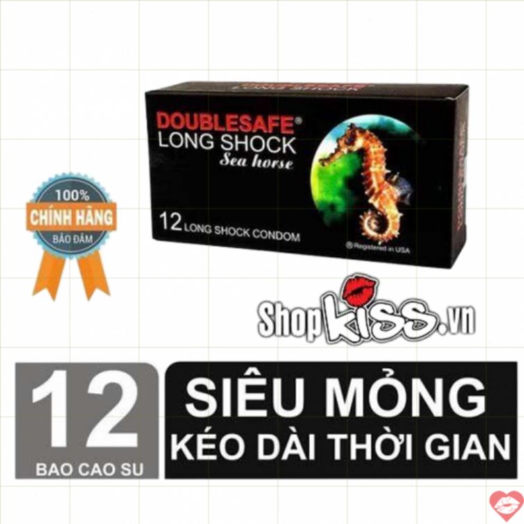 Bao cao su Doublesafe Long Sock kéo dài lâu ra 