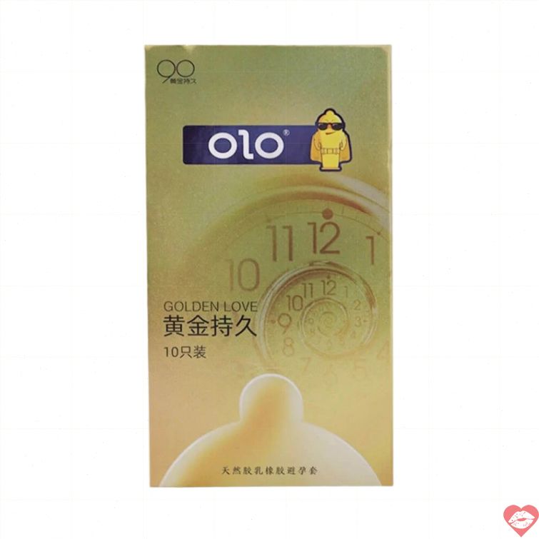 Bao cao su OLO 001 Gold siêu mỏng kéo dài 10 cái 