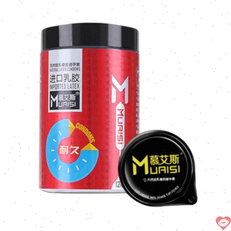 Bao cao su Muaisi đỏ kéo dài thời gian hộp 12 
