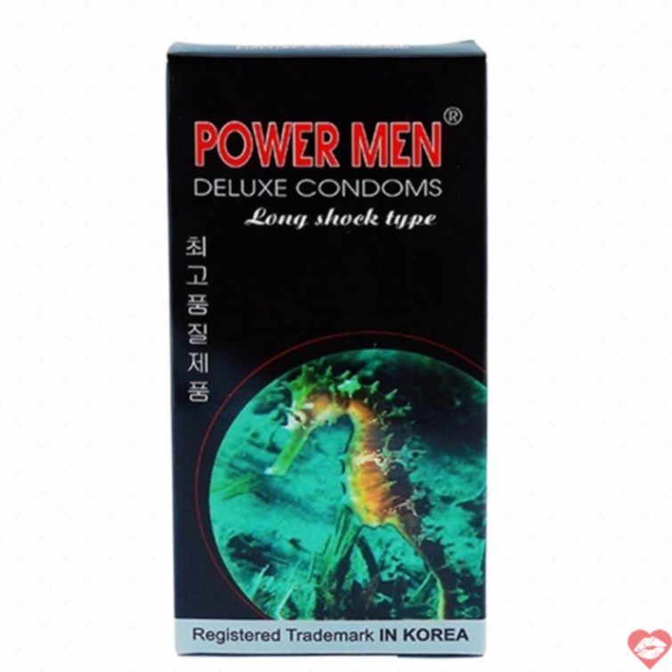 Bao cao su Powermen cá ngựa đen kéo dài thời gian 