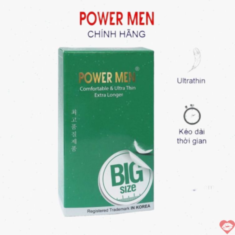 Bao cao su Power Men 55mm siêu mỏng kéo dài 