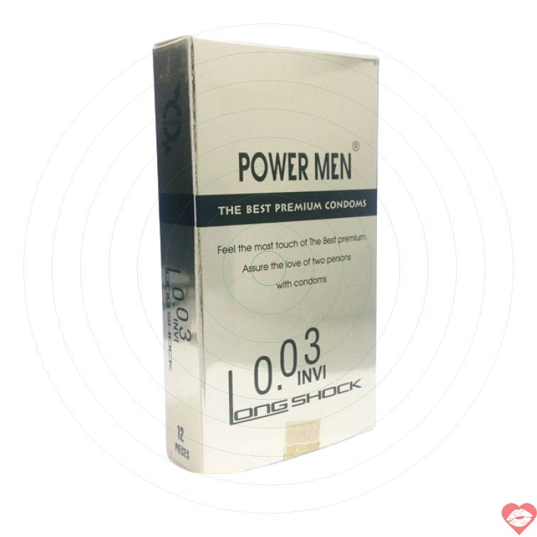Bao cao su Power Men 0.03 kéo dài siêu mỏng 