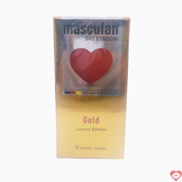 Bao cao su Masculan Gold hương vani thơm quyến rũ 