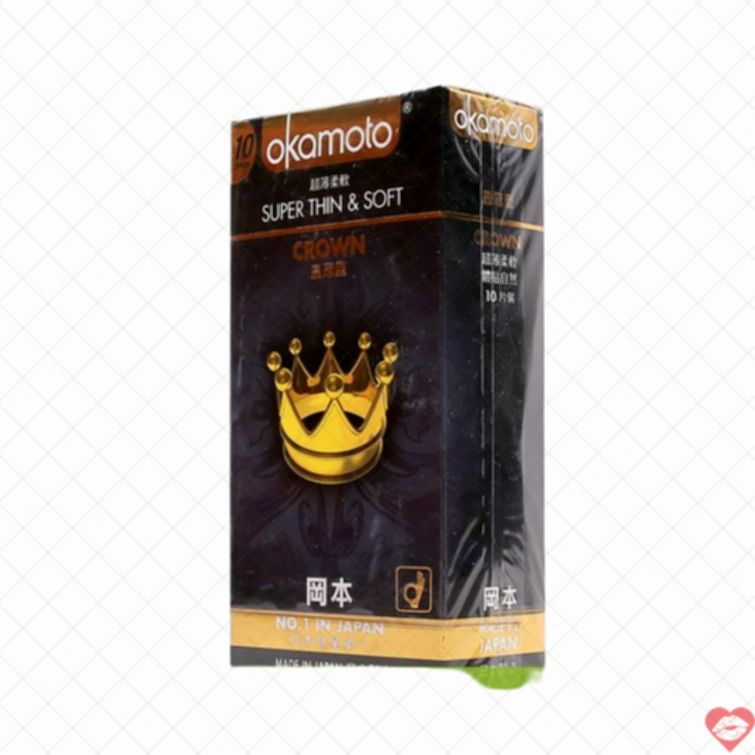 Bao cao su Okamoto Crown siêu mỏng mềm mại 