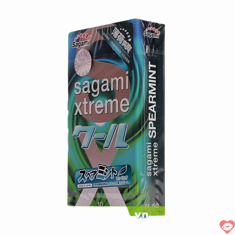 Bao cao su bạc hà Sagami mát lạnh kéo dài lâu 
