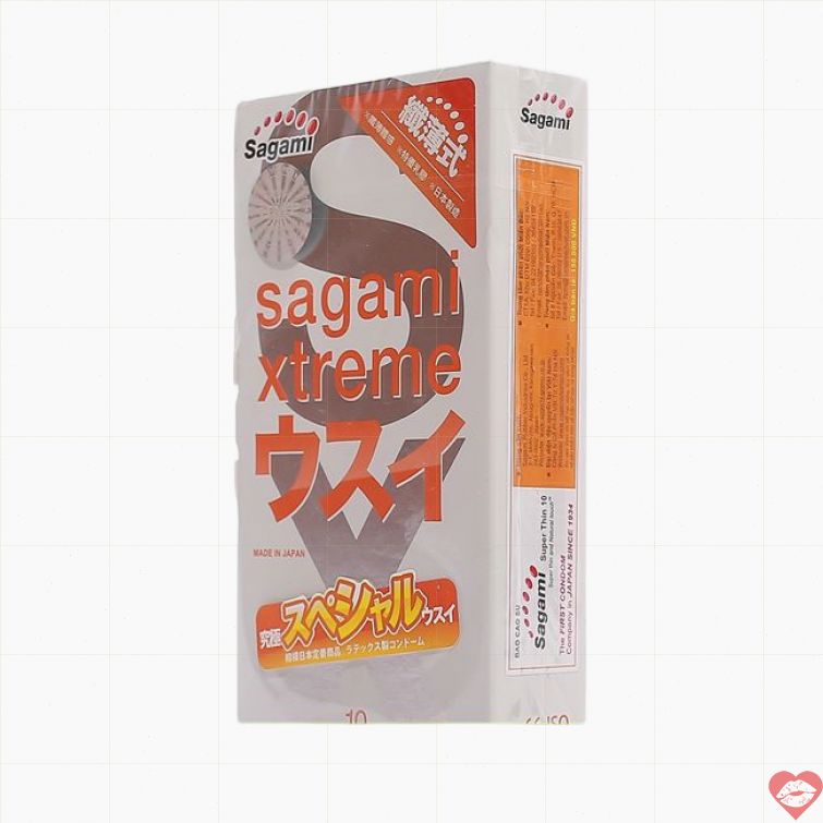 Bao cao su Sagami Xtreme siêu mỏng chân thật 