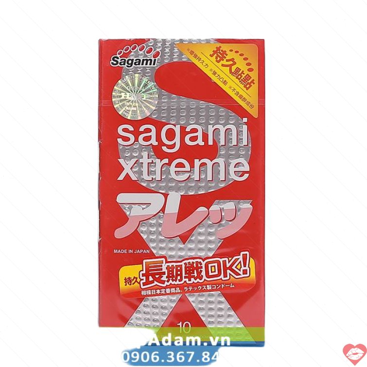 Bao cao su Sagami Xtreme Feel Long gai nổi 