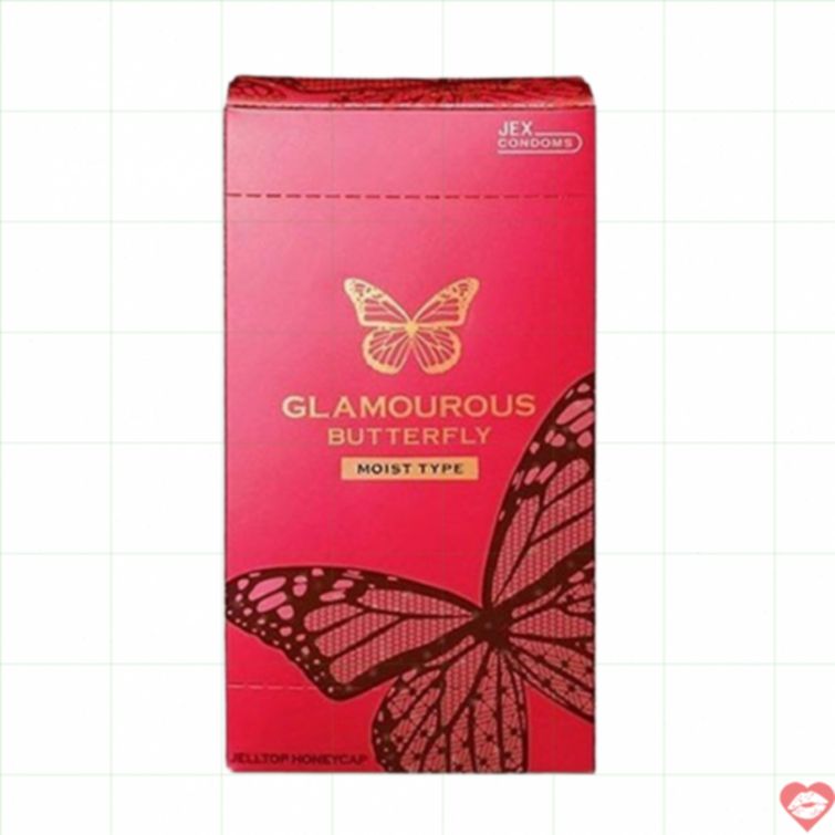 Bao cao su Jex Butterfly Moist 12 cái siêu êm mượt 
