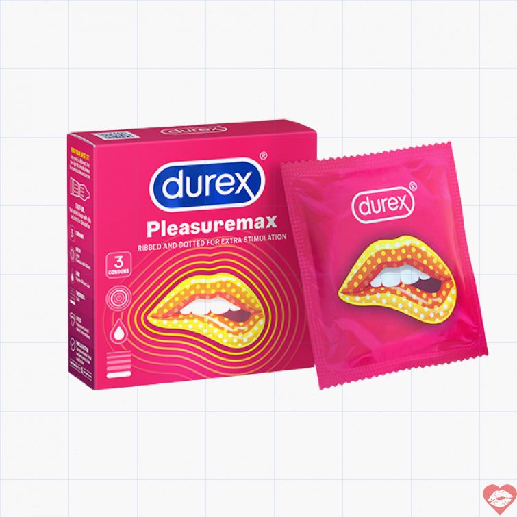 Bao cao su Durex Pleasuremax gân gai cực thích 