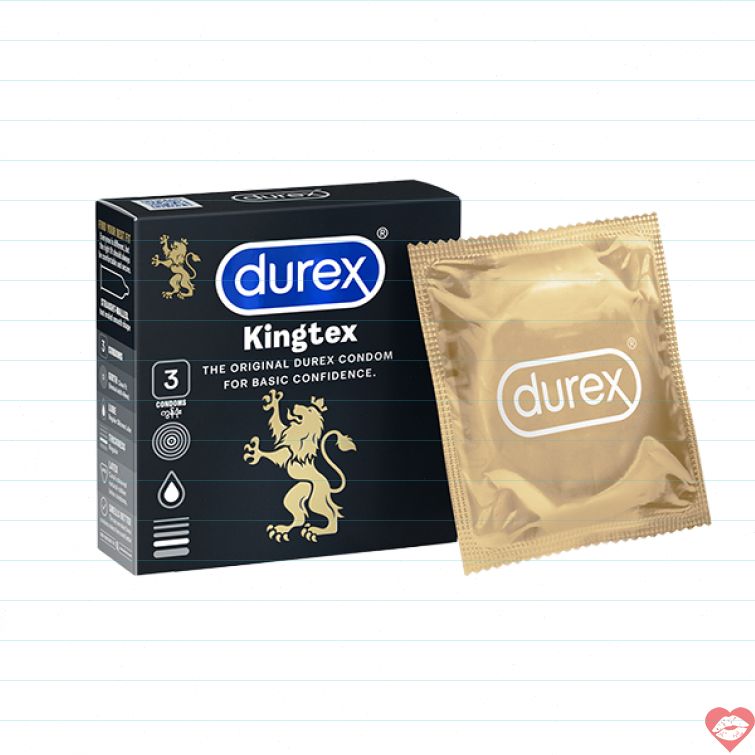 Bao cao su Durex Kingtex size nhỏ ôm khít 
