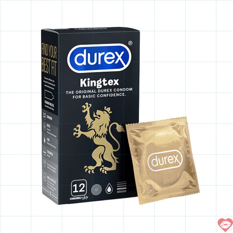 Bao cao su Durex Kingtex size nhỏ ôm khít 