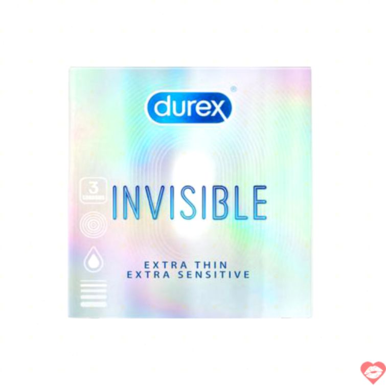 Bao cao su Durex Invisible siêu mỏng cảm giác thật 