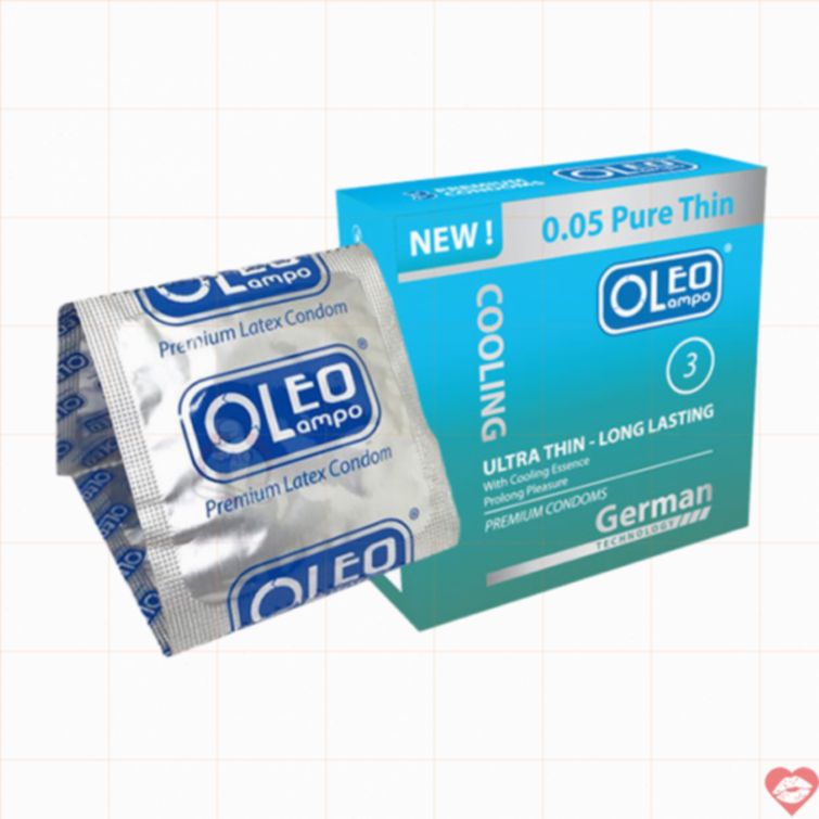 Bao cao su siêu mỏng chống xuất tinh sớm mát lạnh 