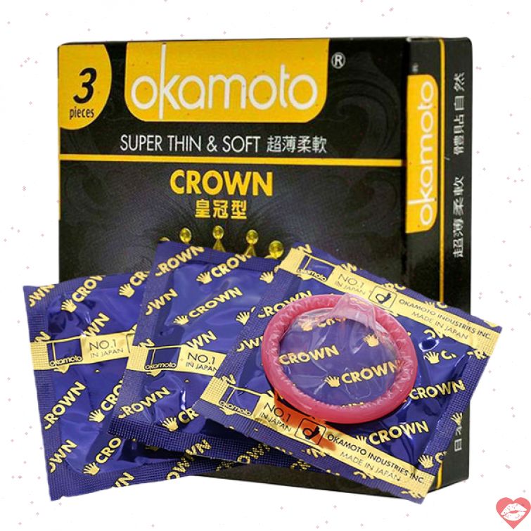 Bao cao su Okamoto Crown siêu mỏng ôm sát cao cấp 