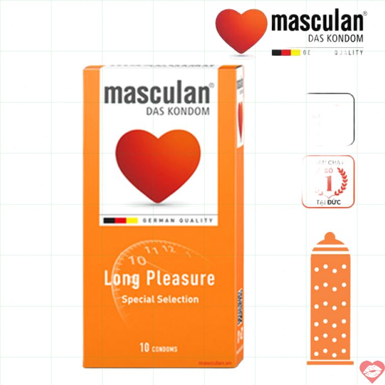 Bao cao su Masculan gân gai kéo dài thời gian cực sướng 